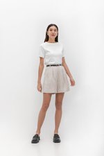 DANNI PLEATED LINEN SHORTS