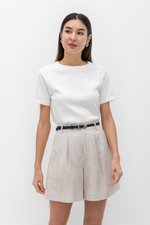 DANNI PLEATED LINEN SHORTS