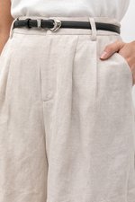 DANNI PLEATED LINEN SHORTS