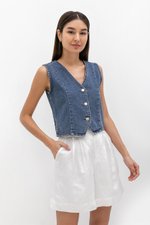 DANNI PLEATED LINEN SHORTS