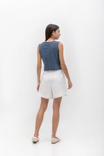 DANNI PLEATED LINEN SHORTS