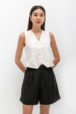 DANNI PLEATED LINEN SHORTS