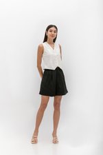 DANNI PLEATED LINEN SHORTS