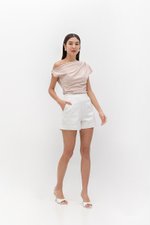 LYON HIGH WAISTED TAILORED SHORTS LYON HIGH WAISTED TAILORED SHORTS