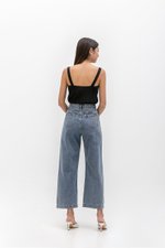 WESLEY PLEATED STRAIGHT LEG DENIM JEANS (REGULAR)