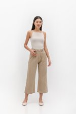 WESLEY PLEATED STRAIGHT LEG DENIM JEANS (PETITE)