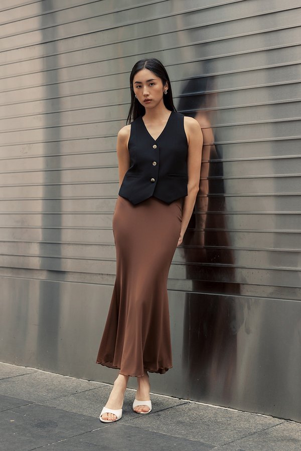 MARA FISHTAIL MAXI MESH SKIRT MARA FISHTAIL MAXI MESH SKIRT