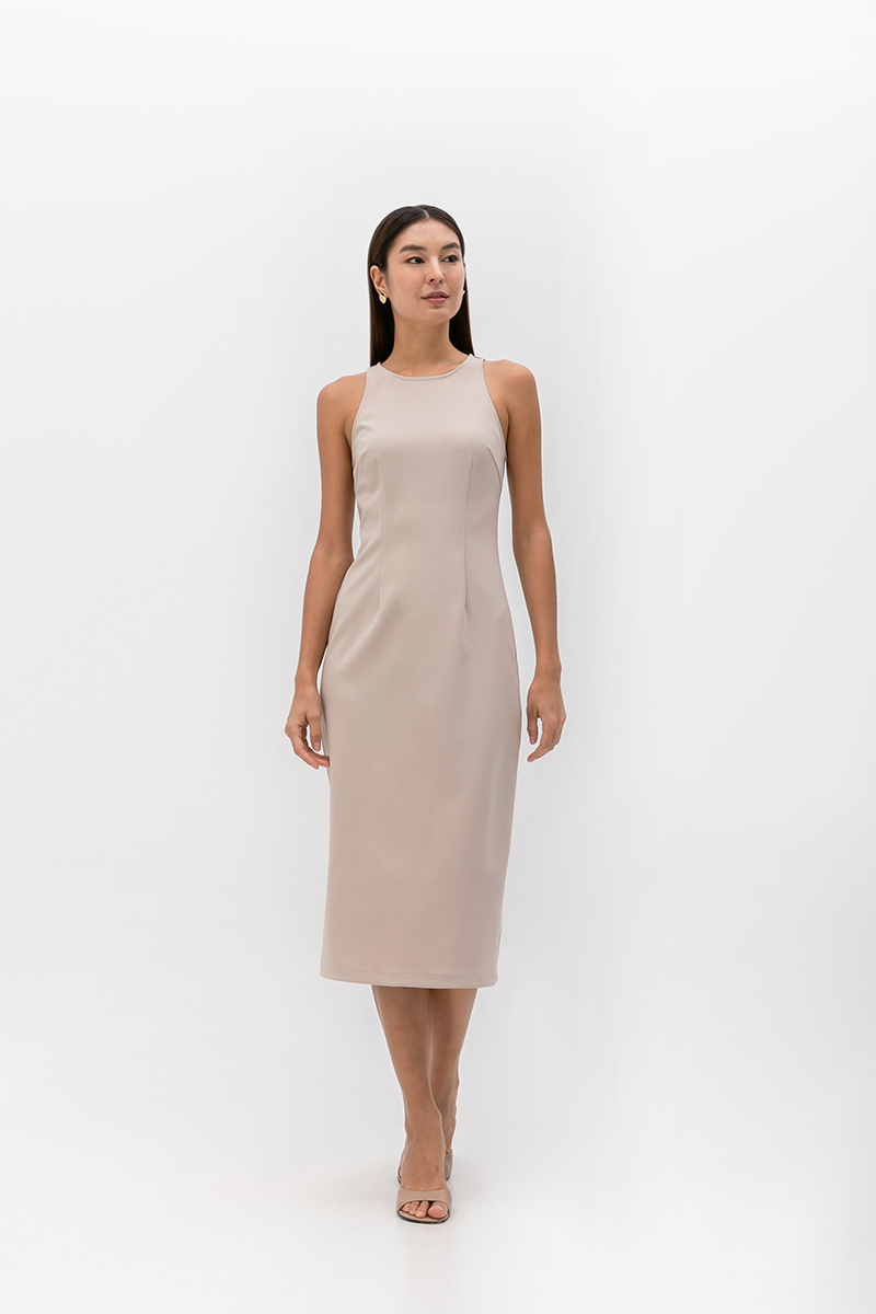 DEVINA TANK COLUMN MIDI DRESS