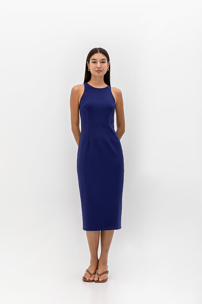 DEVINA TANK COLUMN MIDI DRESS