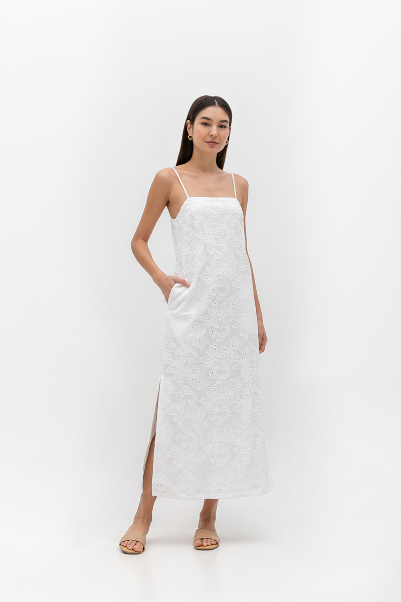 *BACKORDER* JILLIAN CAMI EMBROIDERED DRESS