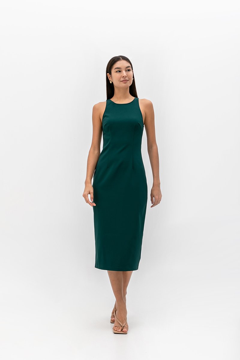 DEVINA TANK COLUMN MIDI DRESS