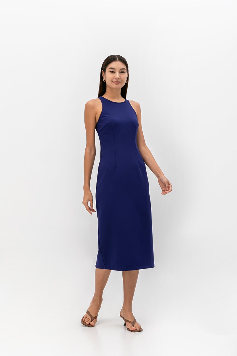 DEVINA TANK COLUMN MIDI DRESS