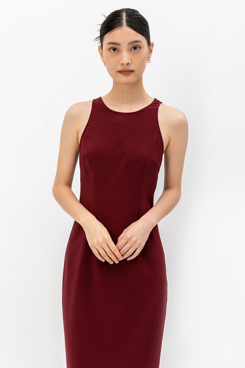DEVINA TANK COLUMN MIDI DRESS