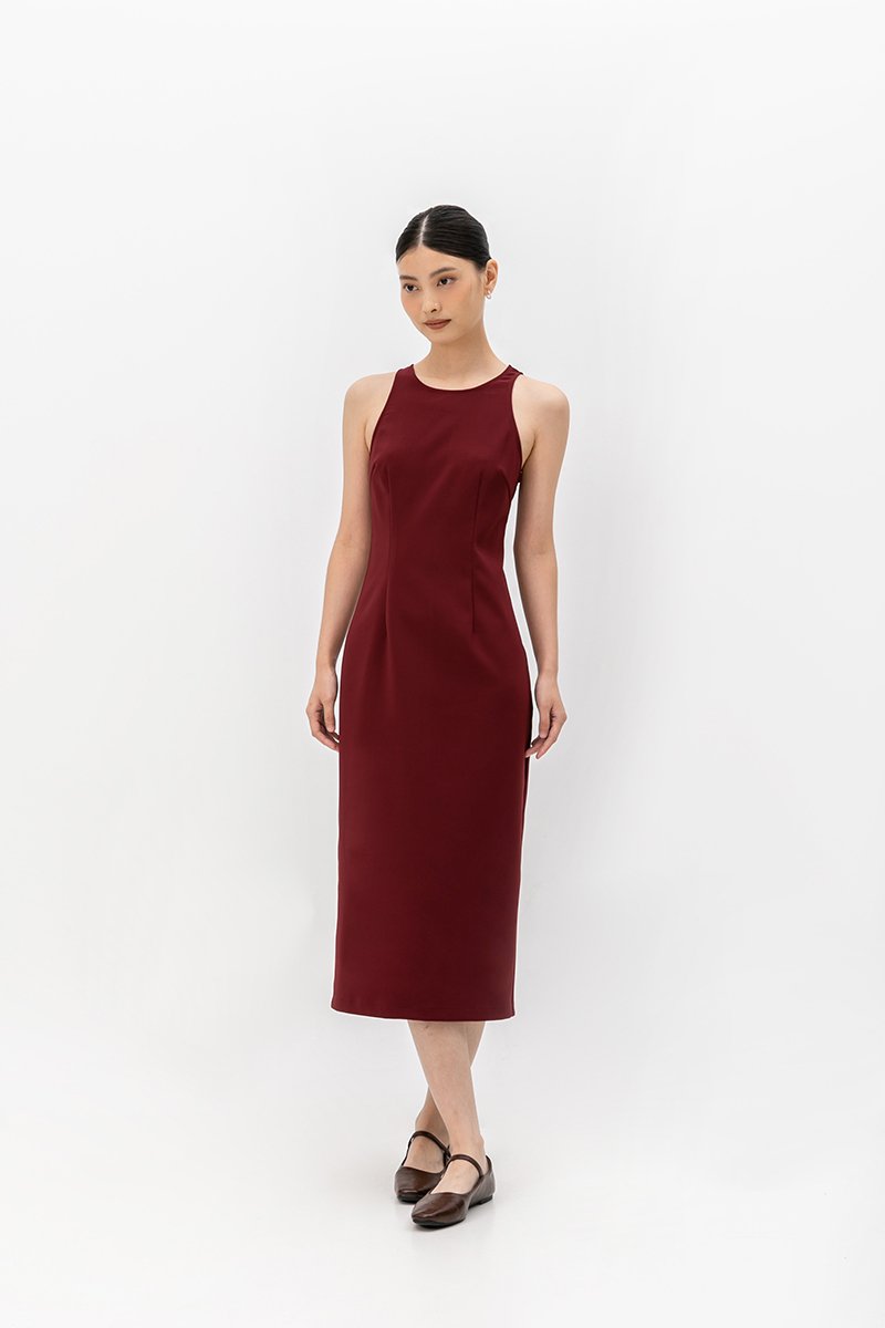 DEVINA TANK COLUMN MIDI DRESS