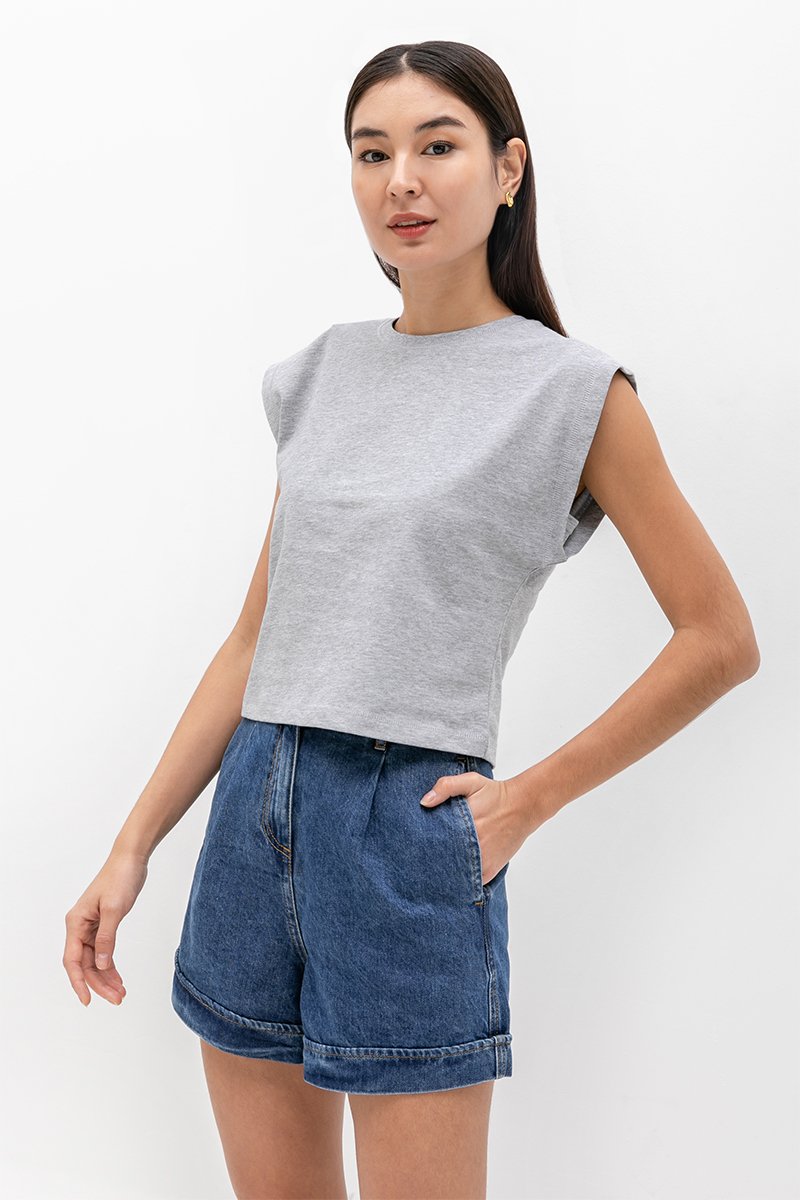 SARA CAP SLEEVE TEE