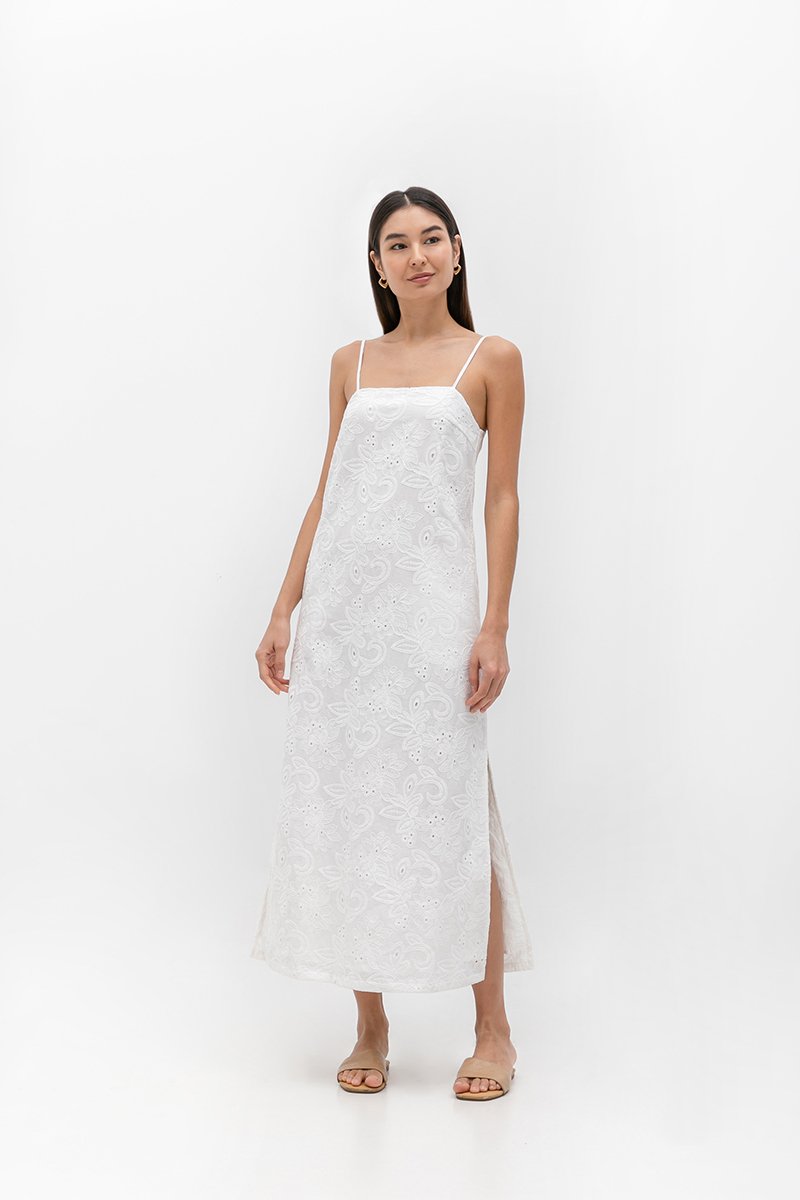 *BACKORDER 2* JILLIAN CAMI EMBROIDERED DRESS