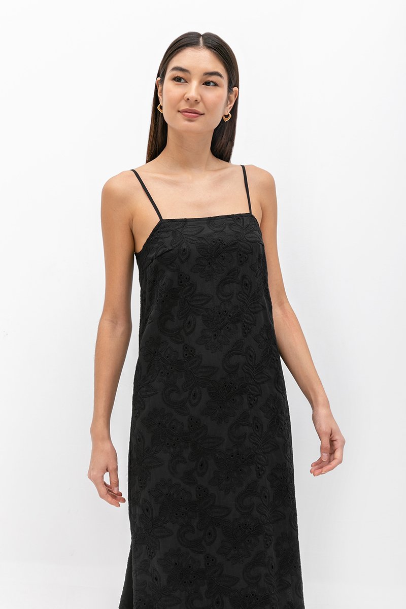 *BACKORDER 2* JILLIAN CAMI EMBROIDERED DRESS