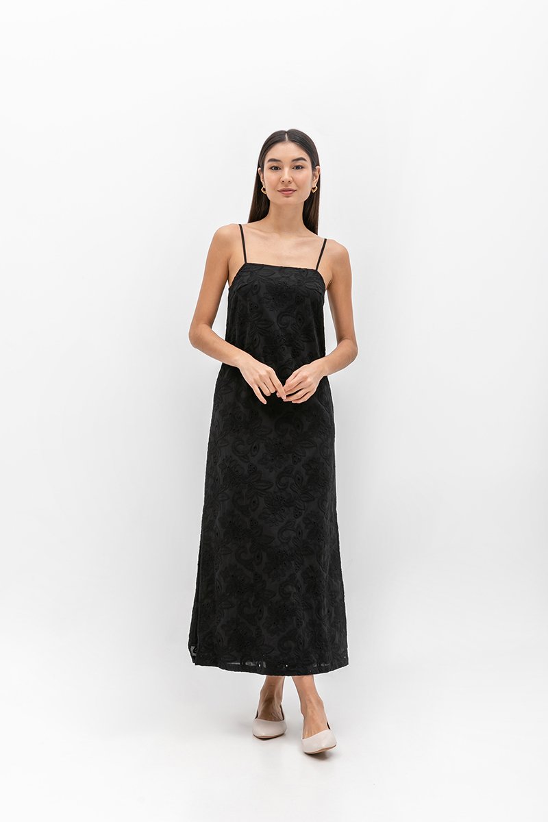 *BACKORDER 2* JILLIAN CAMI EMBROIDERED DRESS