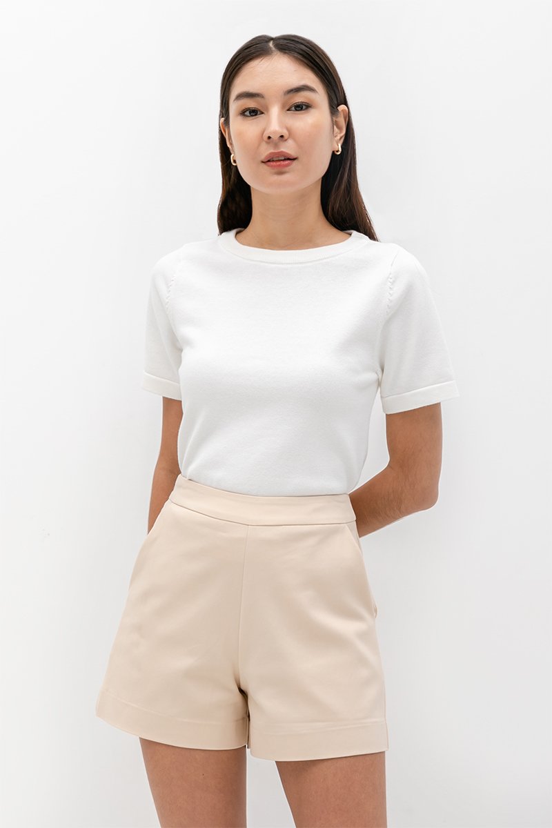 LYON HIGH WAISTED TAILORED SHORTS