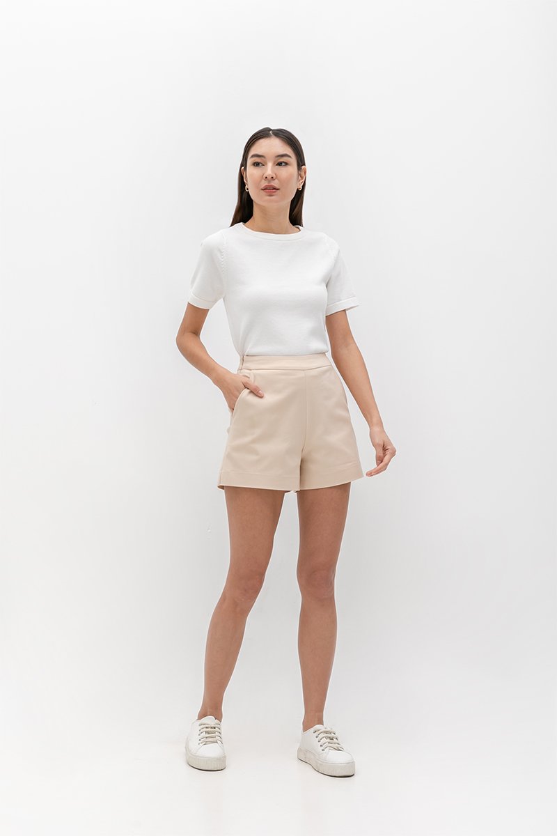 LYON HIGH WAISTED TAILORED SHORTS