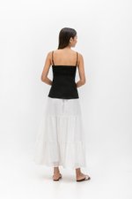 QUENTIN PADDED PEPLUM TUBE TOP