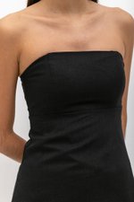 QUENTIN PADDED PEPLUM TUBE TOP