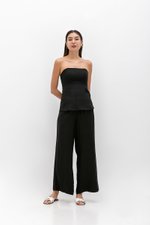 QUENTIN PADDED PEPLUM TUBE TOP