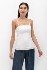 QUENTIN PADDED PEPLUM TUBE TOP