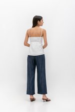 QUENTIN PADDED PEPLUM TUBE TOP