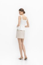 FLORINE SQUARE NECK PANEL TOP