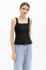 FLORINE SQUARE NECK PANEL TOP