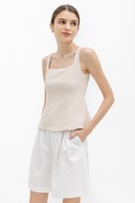 FLORINE SQUARE NECK PANEL TOP