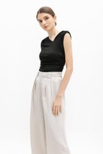 *BACKORDER* TANYA PLEATED WIDE LEG LINEN PANTS