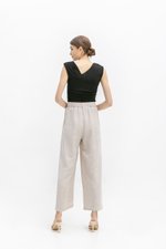 *BACKORDER* TANYA PLEATED WIDE LEG LINEN PANTS