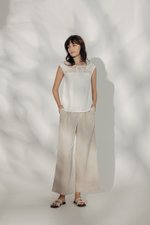 *BACKORDER* TANYA PLEATED WIDE LEG LINEN PANTS