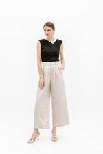 *BACKORDER* TANYA PLEATED WIDE LEG LINEN PANTS