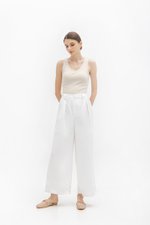 *BACKORDER* TANYA PLEATED WIDE LEG LINEN PANTS