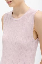 REYNA PLEATED KNIT SLEEVELESS TOP