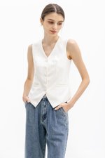 SERGE TAILORED VEST TOP
