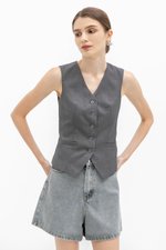 SERGE TAILORED VEST TOP