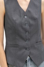 SERGE TAILORED VEST TOP