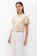DIONNE DRAWSTRING WIDE LEG LINEN PANTS