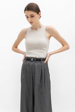 ANISTON PIN STRIPE TAPERED TAILORED PANTS (REGULAR)