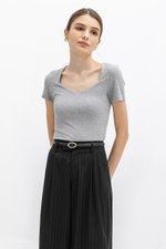 ANISTON PIN STRIPE TAPERED TAILORED PANTS (PETITE) ANISTON PIN STRIPE TAPERED TAILORED PANTS (PETITE)