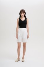 VIVIENNE PLEATED TWILL LONG SHORTS VIVIENNE PLEATED TWILL LONG SHORTS