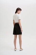 VIVIENNE PLEATED TWILL LONG SHORTS VIVIENNE PLEATED TWILL LONG SHORTS