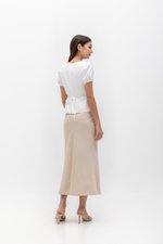 ARIANA PUFF SLEEVE BUTTONDOWN LINEN TOP