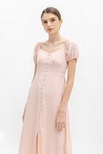 AUGUSTINE SWEETHEART BUTTONDOWN LINEN DRESS