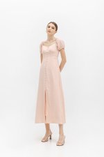 AUGUSTINE SWEETHEART BUTTONDOWN LINEN DRESS