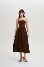 LINDSAY DROPWAIST LINEN DRESS